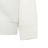 Rowen Shirt Collar Knit Cardigan - White