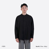 Sena Koko Long Sleeve Band Collar Shirt - Black