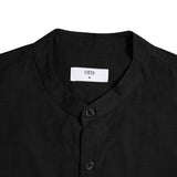 Sena Koko Long Sleeve Band Collar Shirt - Black