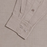 Sena Koko Long Sleeve Band Collar Shirt - Khaki