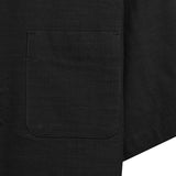Sena Koko Short Sleeve Band Collar Shirt - Black