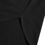 Sena Koko Short Sleeve Band Collar Shirt - Black