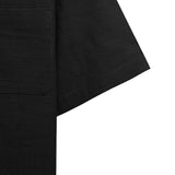 Sena Koko Short Sleeve Band Collar Shirt - Black