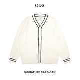 Signature Cardigan Knitwear - Broken White
