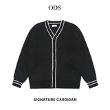 Signature Cardigan Knitwear - Dark Grey