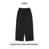 Essentials Wide Sweatpants - Black