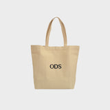 Canvas Tote Bag Middle Logo Natural