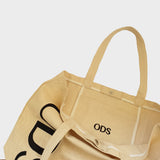 Canvas Tote Bag Side Logo Natural