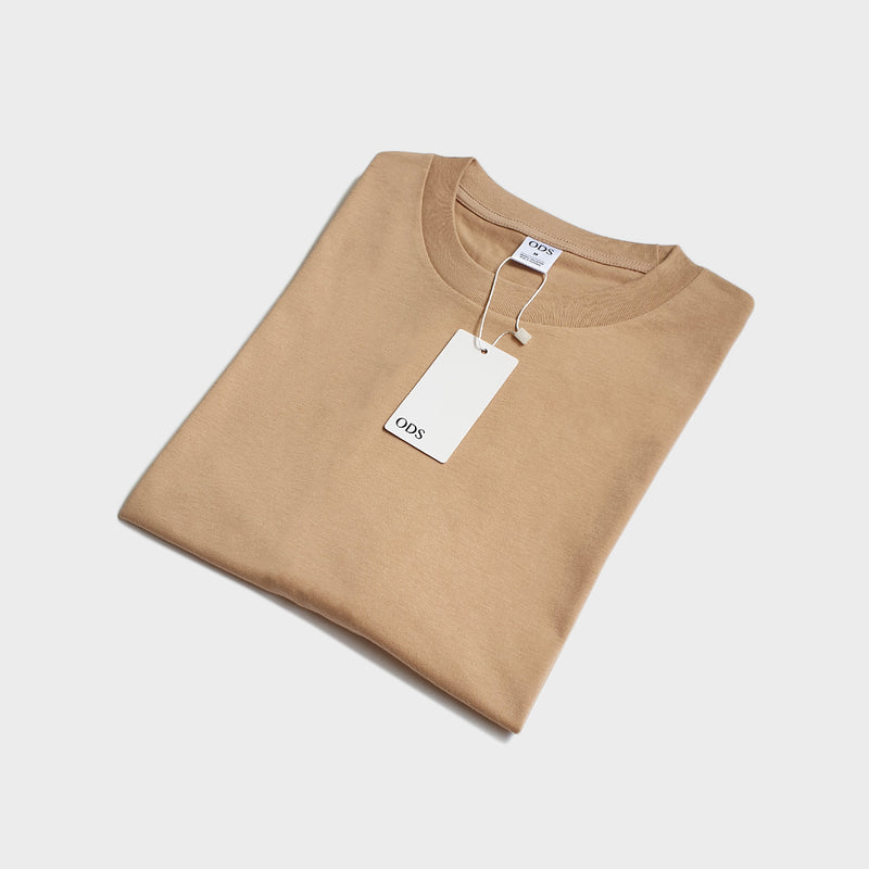 Oversized Basic T-shirt Beige – ODS