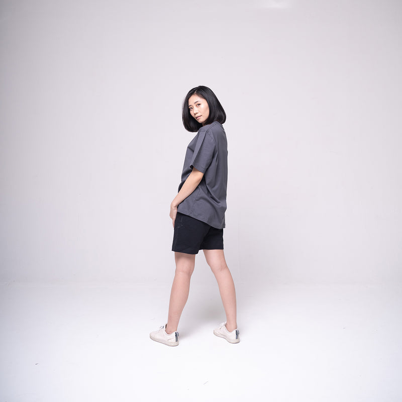 Oversized Basic T-shirt Dark Grey