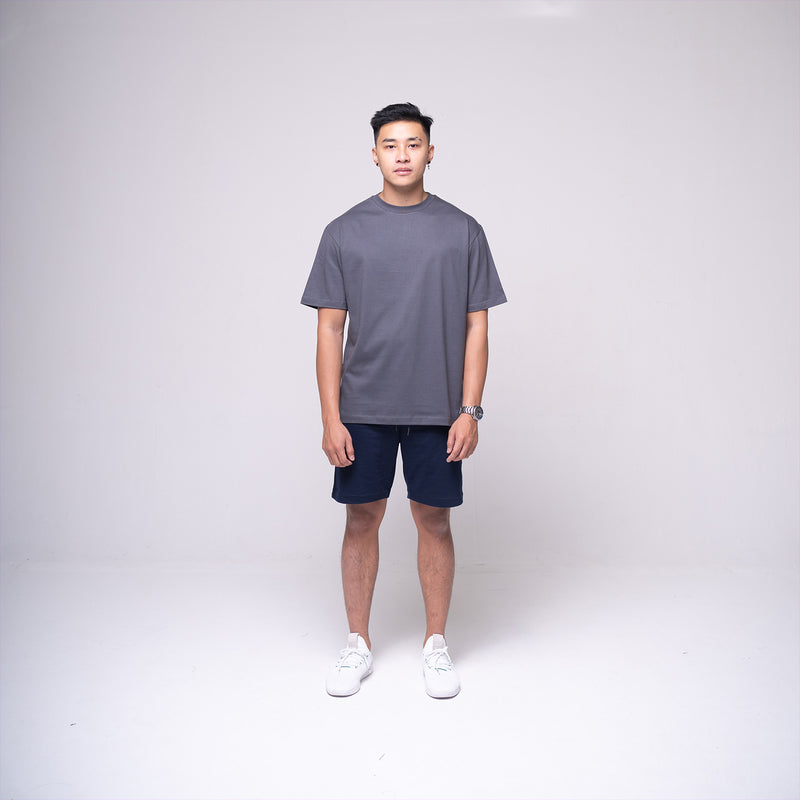 Oversized Basic T-shirt Dark Grey