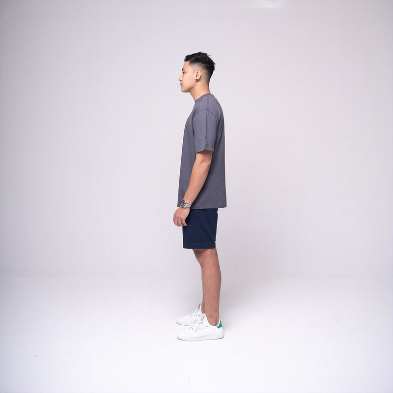 Oversized Basic T-shirt Dark Grey