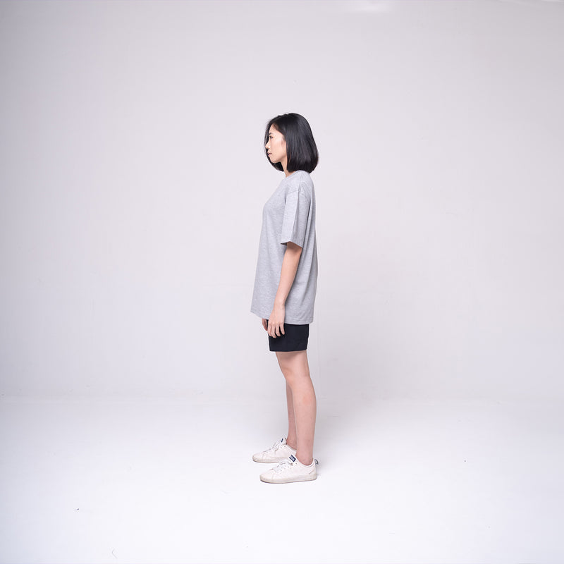 Oversized Basic T-shirt Light Grey