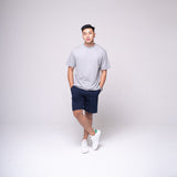 Oversized Basic T-shirt Light Grey