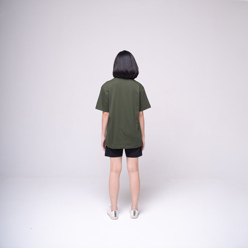 Oversized Basic T-shirt Olive