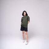 Oversized Basic T-shirt Olive