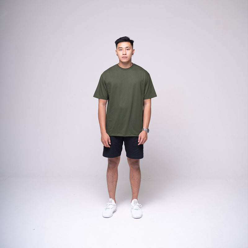 Oversized Basic T-shirt Olive