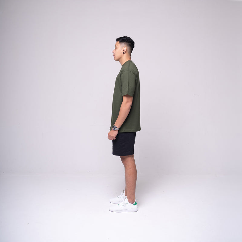 Oversized Basic T-shirt Olive