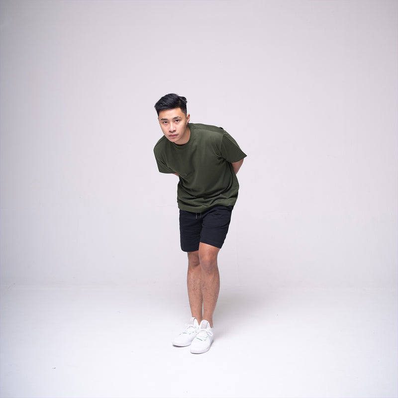 Oversized Basic T-shirt Olive