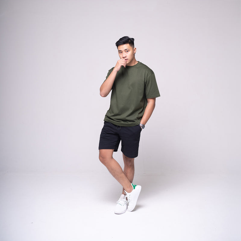 Oversized Basic T-shirt Olive