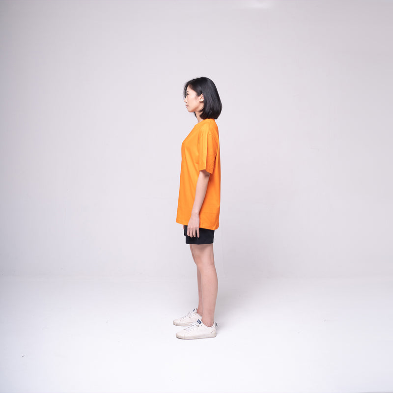 Oversized Basic T-shirt Orange