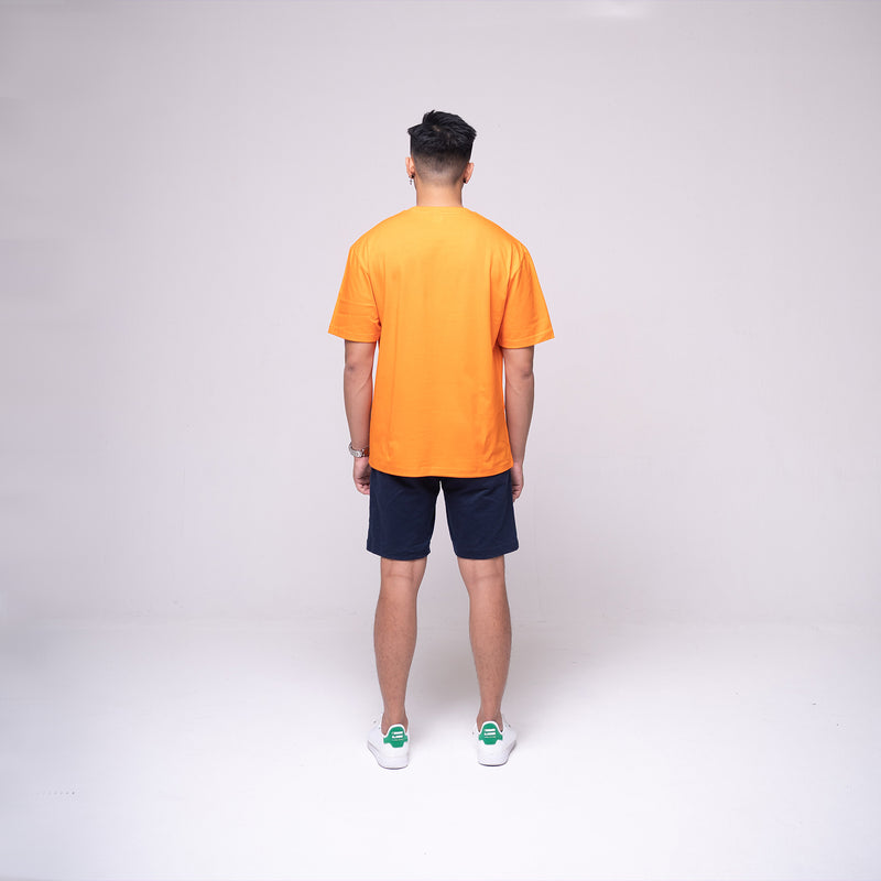 Oversized Basic T-shirt Orange