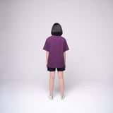 Oversized Basic T-shirt Purple