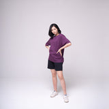 Oversized Basic T-shirt Purple