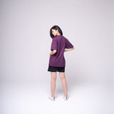 Oversized Basic T-shirt Purple