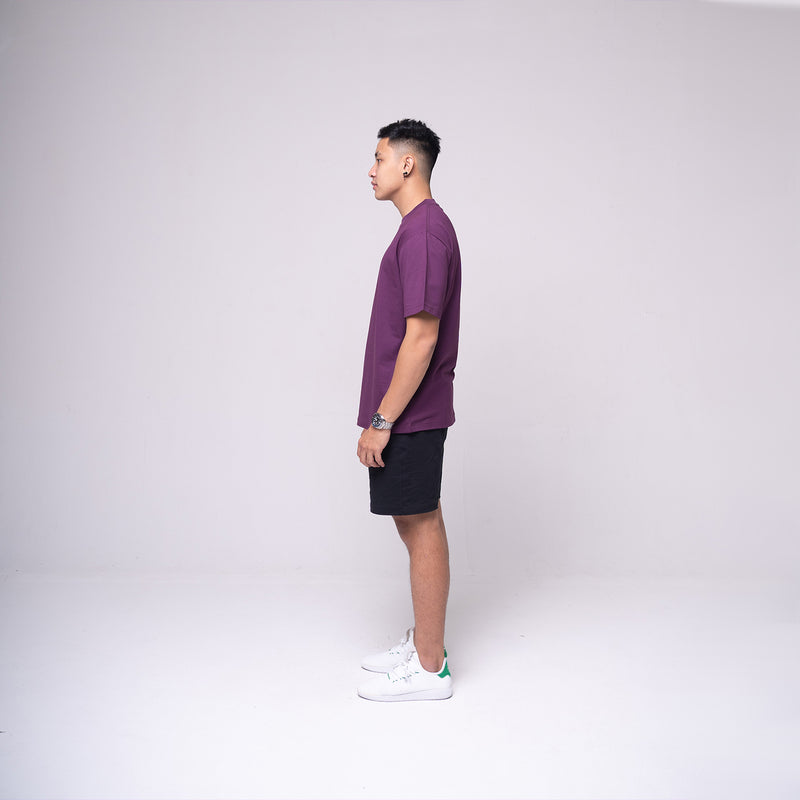 Oversized Basic T-shirt Purple