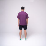 Oversized Basic T-shirt Purple