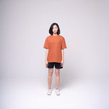 Oversized Basic T-shirt Rust