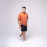 Oversized Basic T-shirt Rust