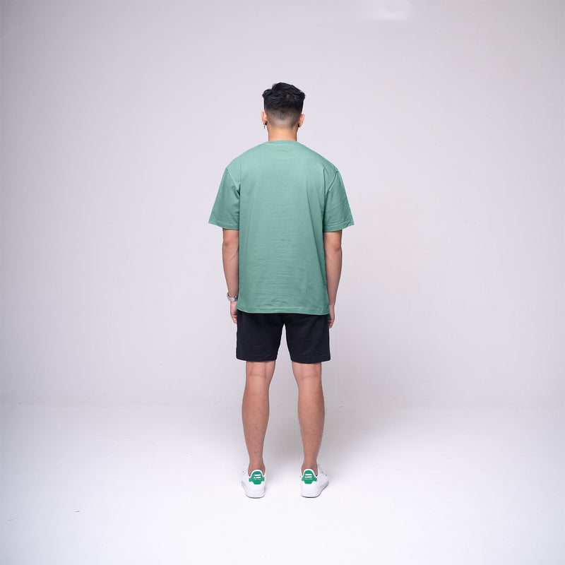 Oversized Basic T-shirt Sea Green