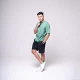 Oversized Basic T-shirt Sea Green