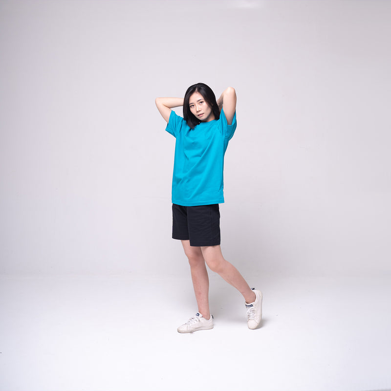 Oversized Basic T-shirt Turquoise