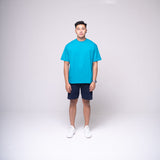 Oversized Basic T-shirt Turquoise