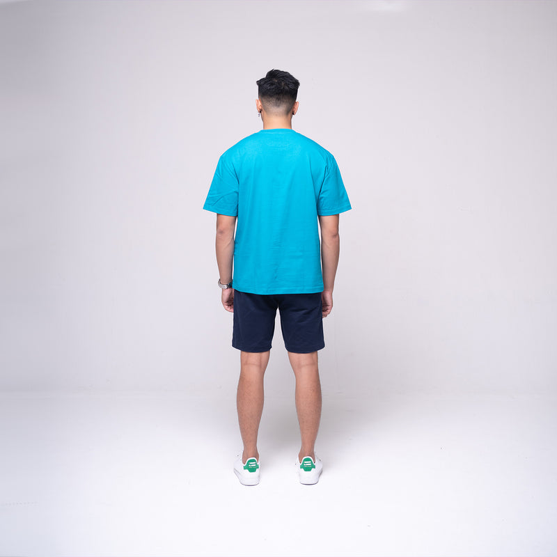 Oversized Basic T-shirt Turquoise