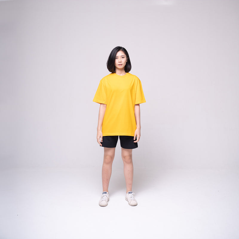 Oversized Basic T-shirt Yellow