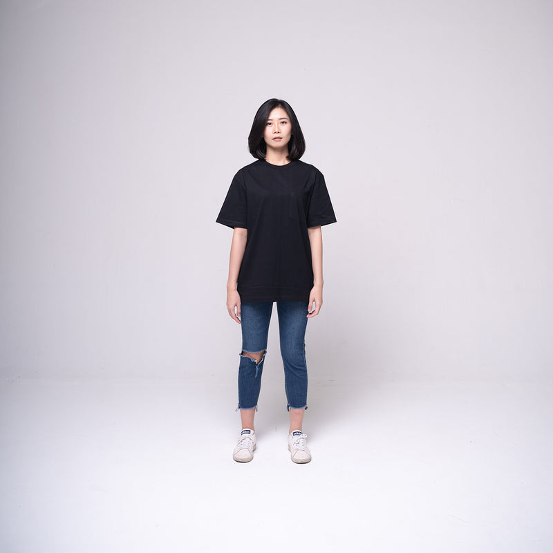 Oversized Pocket T-shirt Black