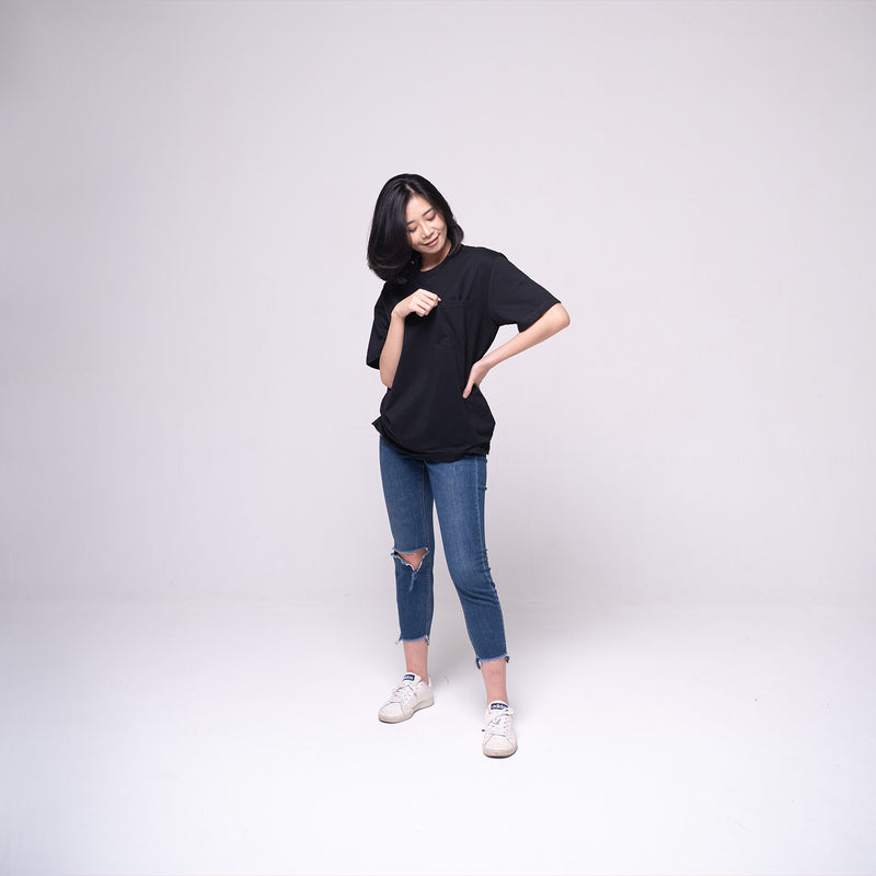 Oversized Pocket T-shirt Black