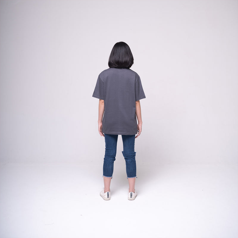 Oversized Pocket T-shirt Dark Grey