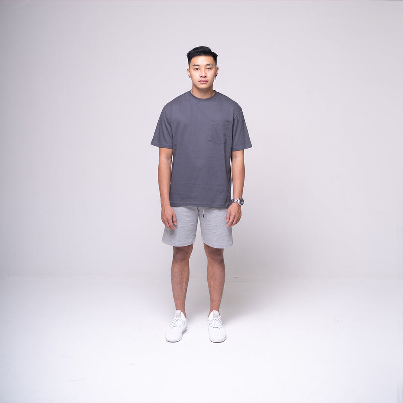 Oversized Pocket T-shirt Dark Grey