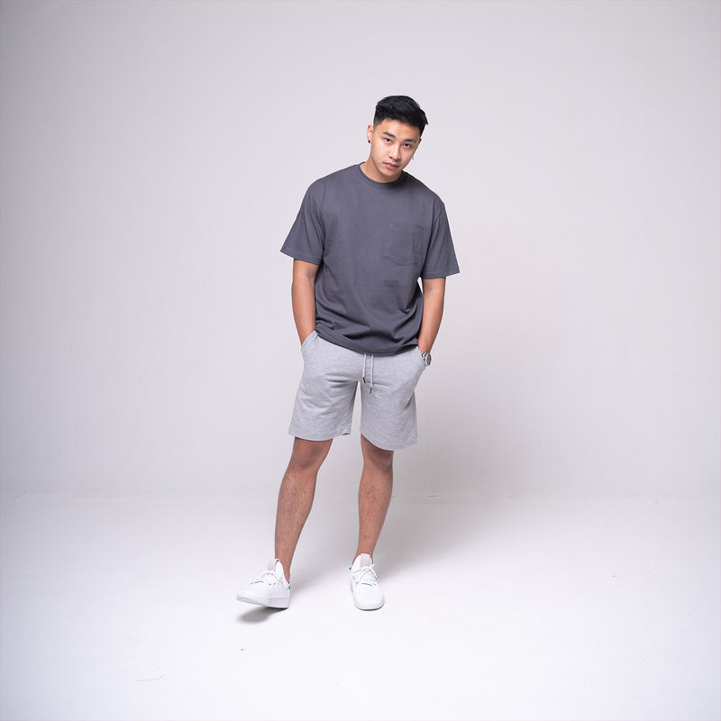 Oversized Pocket T-shirt Dark Grey